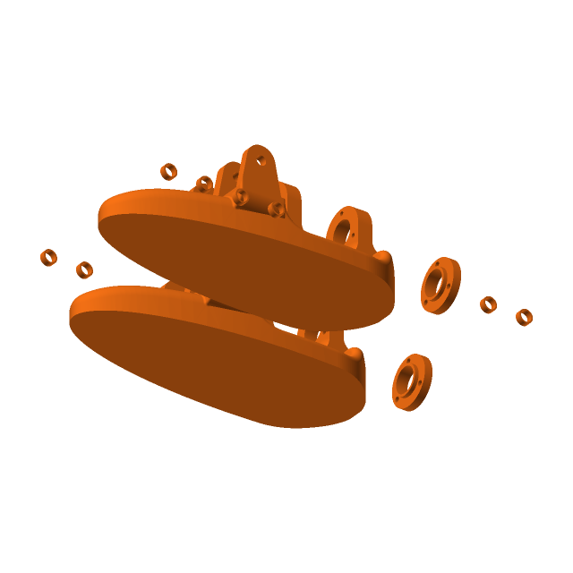 LeRobot humanoid — foot printed set