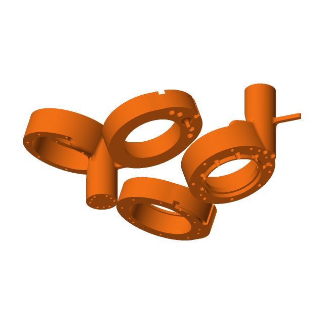 LeRobot humanoid — hip z (yaw) printed set